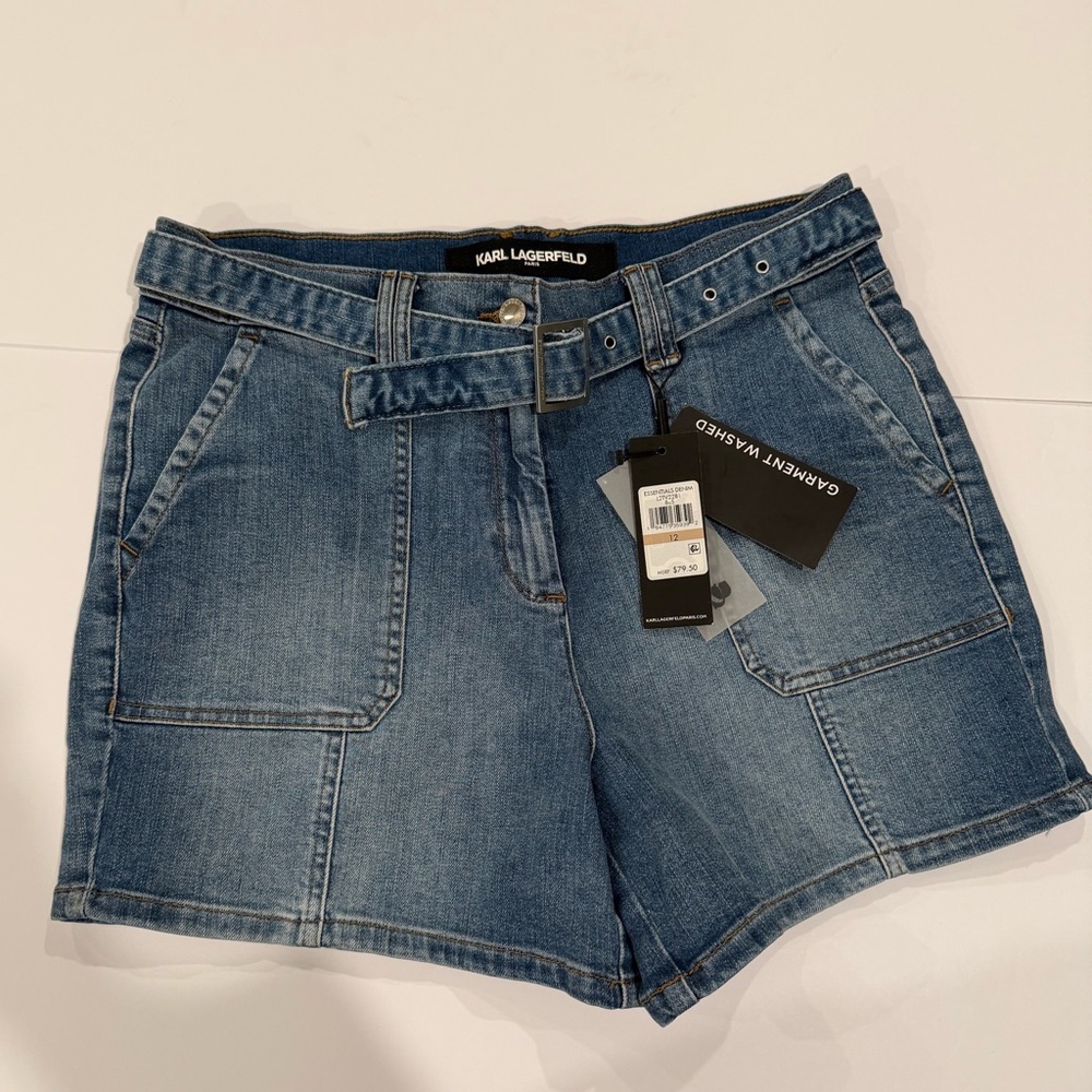 Karl Lagerfeld Women's Jean Shorts in Blue